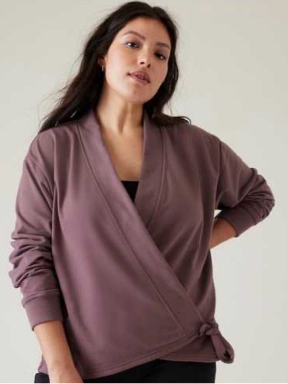 Athleta | Retroterry Wrap Sweatshirt |
Damask Mauve | XL